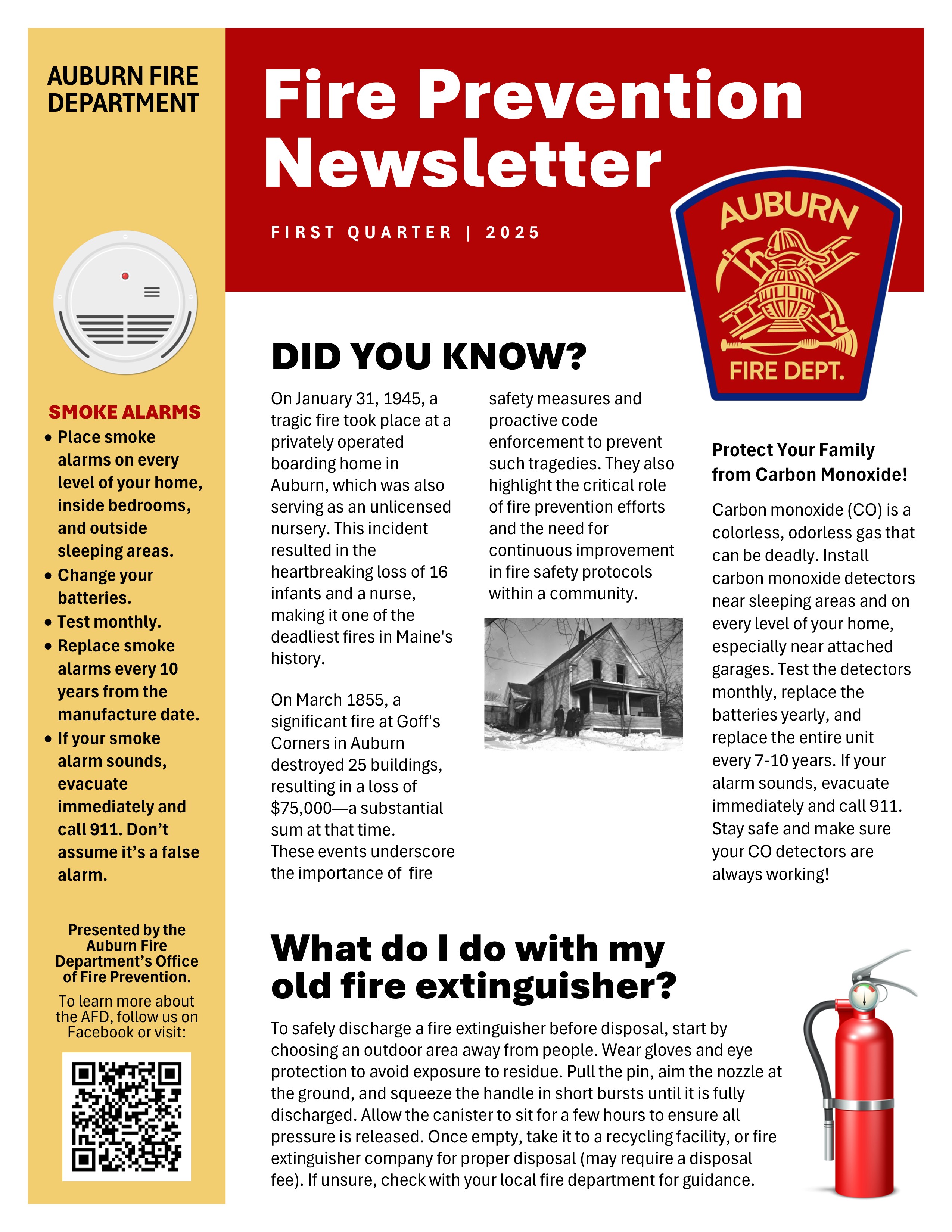 Fire Prevention Newsletter!